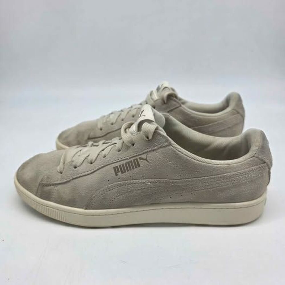 PUMA Suede Low Top Sneakers Beige Taupe Neutral Women’s Size 8.5